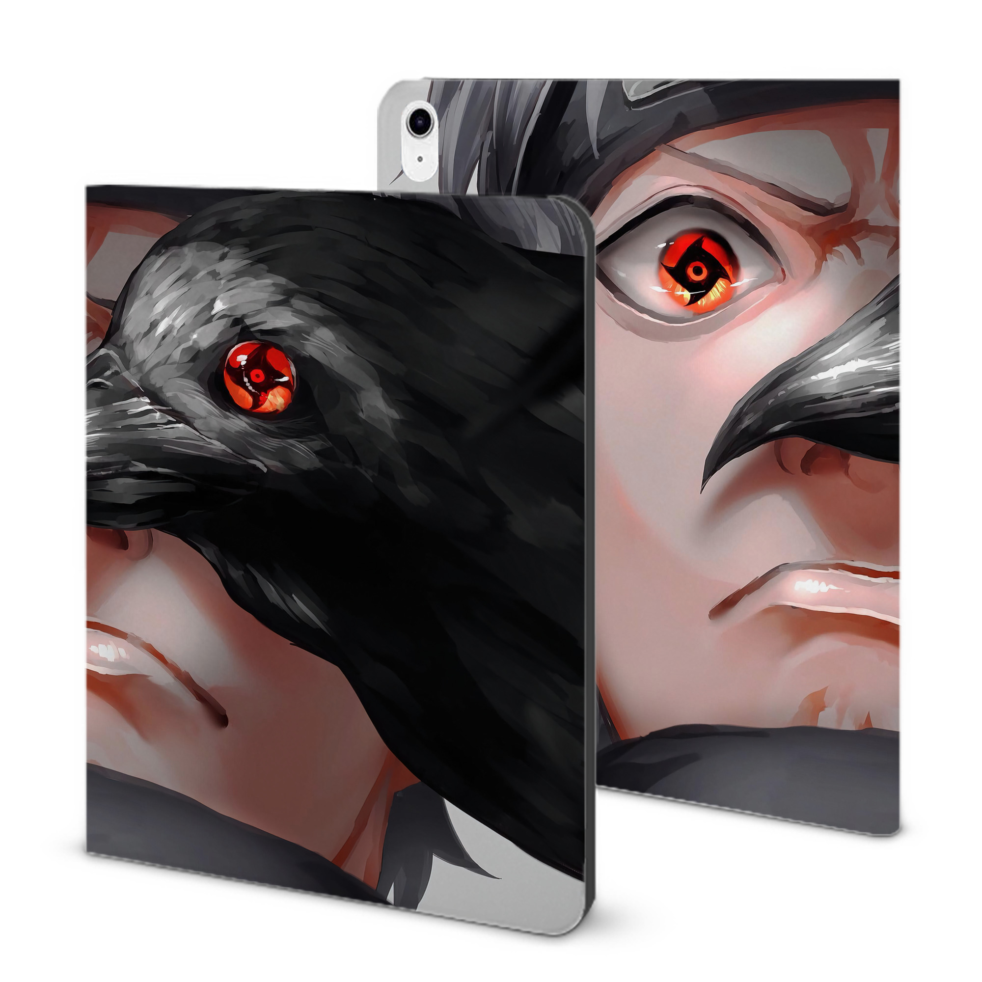 （画像用） NARUTO -ナルト- NARUTO -ナルト- 疾風伝 IPad ケース ブック型 PUレザー TPU 耐衝撃 軽量 薄型 ペン収納なし 全面保護 IPad 各モデル対応